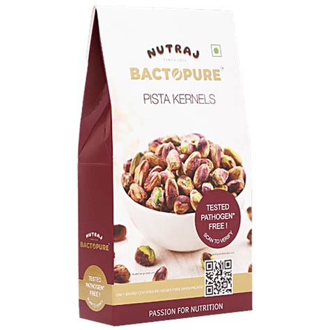 Buy Nutraj Bactopure Pista Kernels - Tested Pathogen Free Online at ...