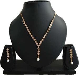 DIMIKI Alloy Gold-plated Gold Jewellery Set Price in India - Buy DIMIKI ...
