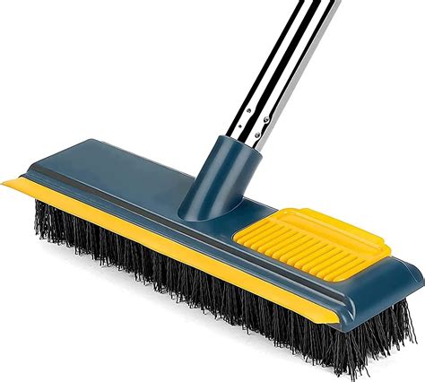 Calyrex Floor Scrub Brush with Comb Teetch and Squeegee, 44" Stiff ...