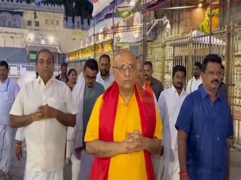 Telangana Guv CP Radhakrishnan pays obeisance at Lord Venkateswara ...