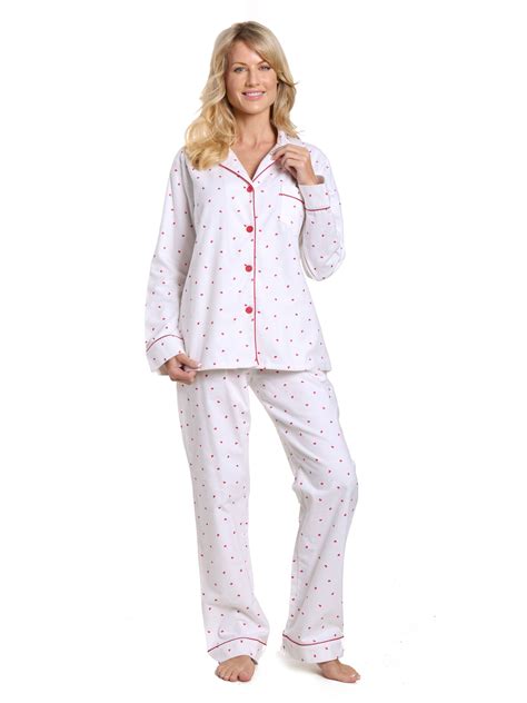 Womens 100% Cotton Flannel Pajama Sleepwear Set – Noble Mount