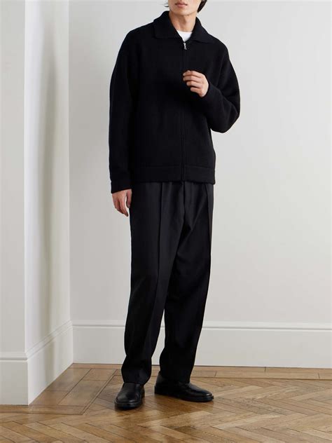 Black Cashmere Zip-Up Sweater | THE ELDER STATESMAN | MR PORTER