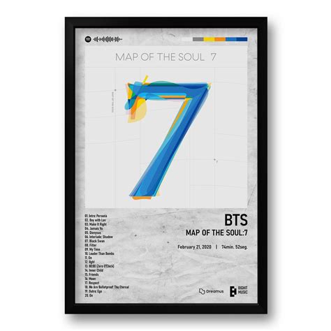 Quadro Álbum Map Of The Soul:7 - Bts - 40x60cm | Elo7