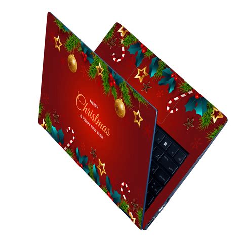 Shop Gradient Background for Christmas Season Laptop Skin | Buy Online ...
