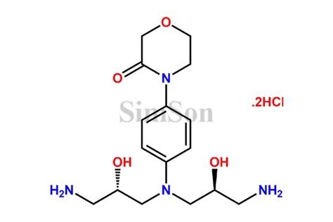 4-(4-(bis((S)-3-amino-2-hydroxypropyl)amino)phenyl)morpholin-3-one ...