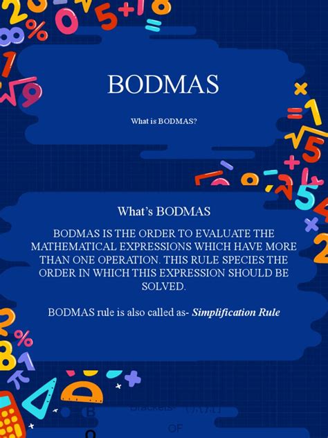 Image result for BODMAS Examples