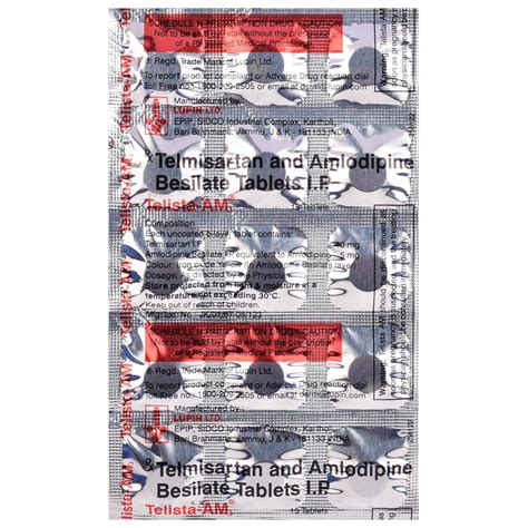 Telista-AM - Strip of 15 Tablets : Amazon.in: Health & Personal Care
