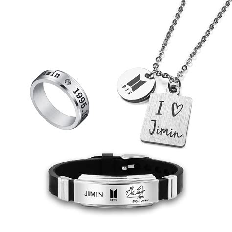 Buy University Trendz Unisex BTS Jimin Fan Combo - Kpop Jimin Pendant ...