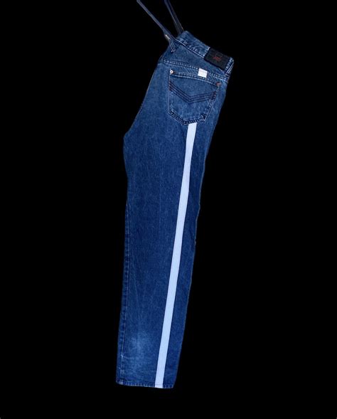 Vintage Jean Paul Gaultier Jeans blue strip vintage denim | Grailed