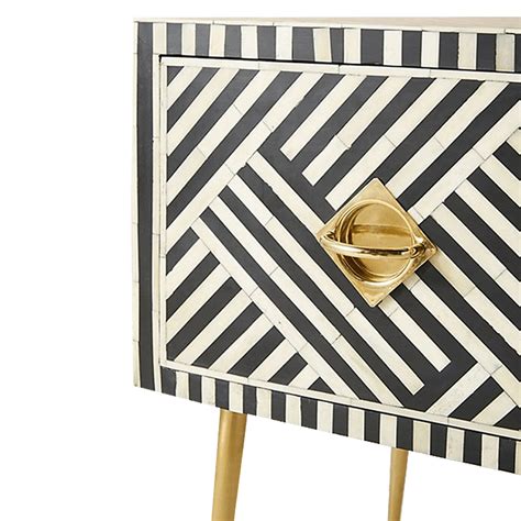Aria Inlay Study Table | Artistic Bone & Brass Handcrafted Desk – The ...