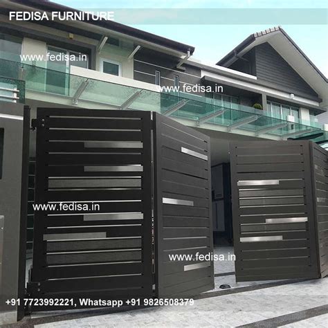 Double Door Gate Design Steel Ss Gate Darwaja Design Loha Steel Ka Gate ...