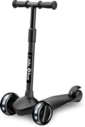 Little Olive Ranger Foldable Scooter for Kids 4 Level Height PU Wheels ...