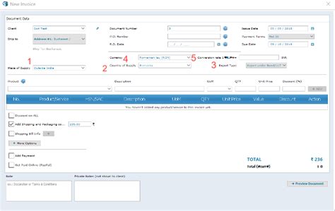 How to make a GST export invoice?