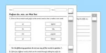 Suffixes & Prefixes | KS2 Resources