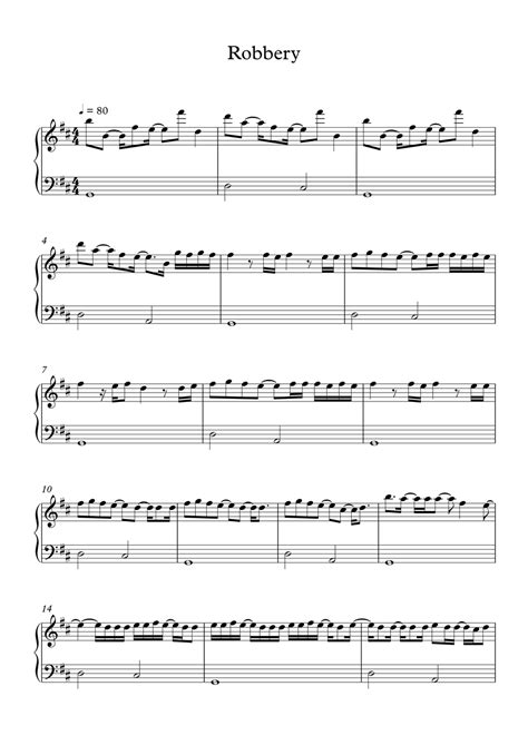 Robbery Piano Tutorial 的图像结果