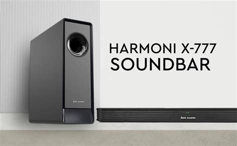 JACK MARTIN HarmoniBar X-777 5.1 Channel Soundbar with Wireless Woofer ...