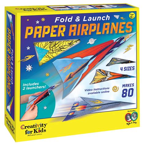Creativity for Kids Fold & Launch Paper Airplanes - Air Toy Hobby ...