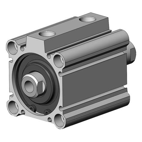 SMC, 50 mm Bore Dia, 25 mm Stroke Lg, Compact Cylinder - 201F32 ...