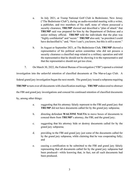 The Trump Classified Documents Indictment, Annotated - The New York Times