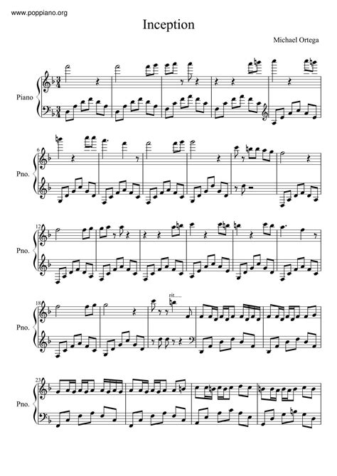 Image result for Inception Piano Tutorial