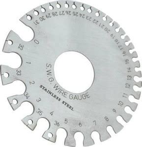 ADAWAT 1 Pcs Round Wire Gauge Standard Micro Meter Plate for Measuring ...