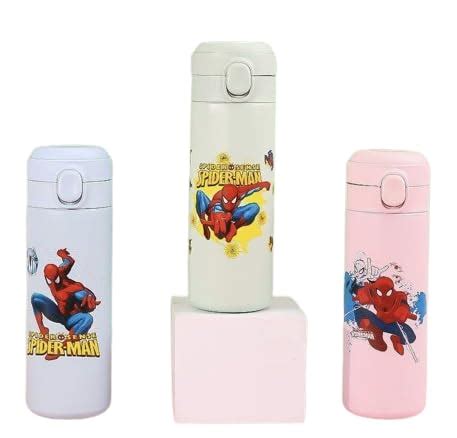 Radhya Accessories Spiderman Water Bottle for Boys Double Wall ...