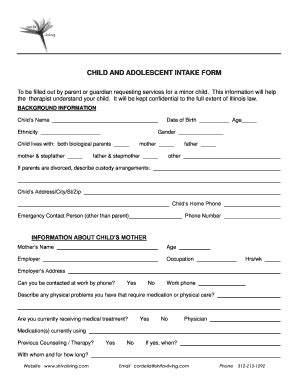 Fillable Online To be filled out by parent or guardian requesting ...