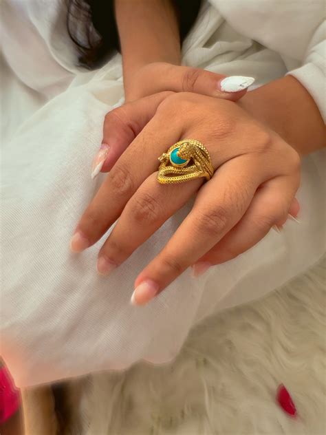 Serpent Turquoise Ring – The Bohemian Store