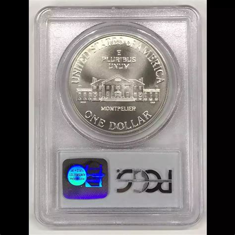 1993-D James Madison Bill of Rights Commemorative Silver Dollar PCGS MS ...