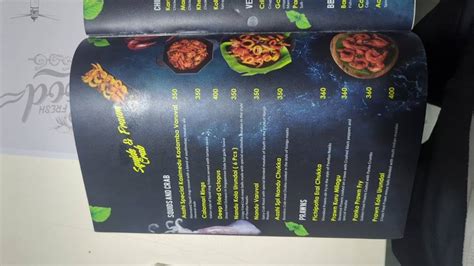 Menu at Aazhi Seafood Restaurant, Chennai, 20