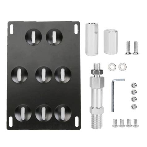 Buy Suuonee Car Number Plate Bracket, Car Front Bumper Tow Hook License ...