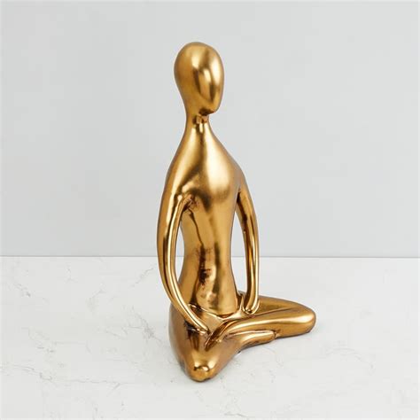 Buy Splendid Abstract Modern Yoga Figurine from Home Centre at just INR ...