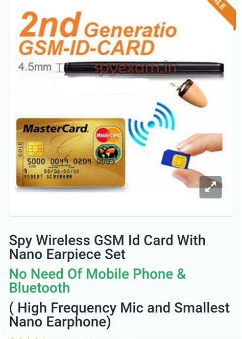 Spy GSM Master Card Earpiece