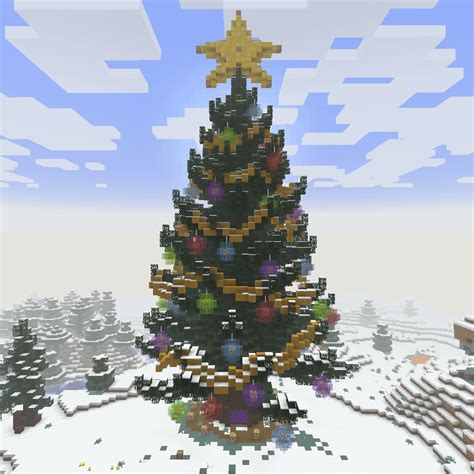 Image result for Large Christmas Tree Minecraft Tutorial