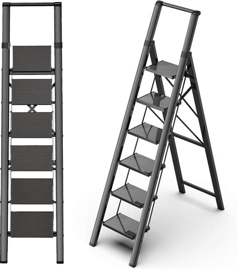 GameGem 6 Step Ladder, 6ft Tall Step Ladder : Amazon.ca: Sports & Outdoors