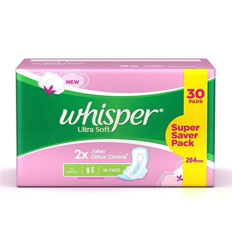 Whisper Ultra Soft Sanitary Pads XL - 30 Count: Amazon.in: Amazon Pantry