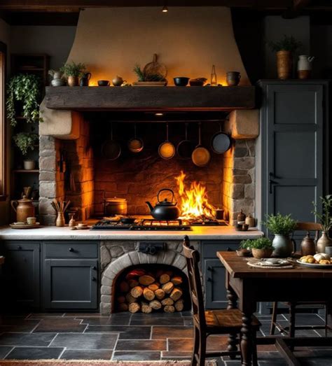 Pin by Kelci Cooper on Eureka House in 2025 | Kitchen fireplace, Old ...