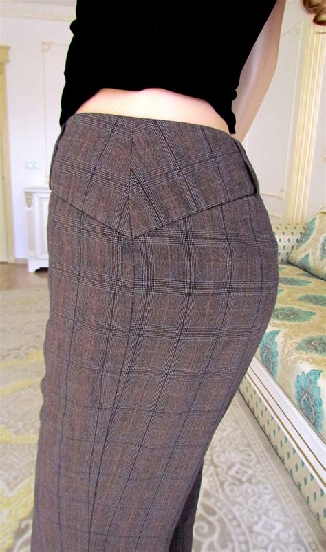 BROWN Plaid Pants Womens Plaid Pants Retro Pants Womens Pants - Etsy
