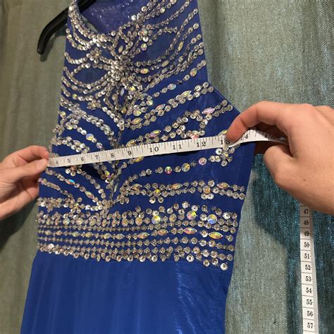Women's Dress - Blue - XS – Royal blue prom dress wit… - Gem