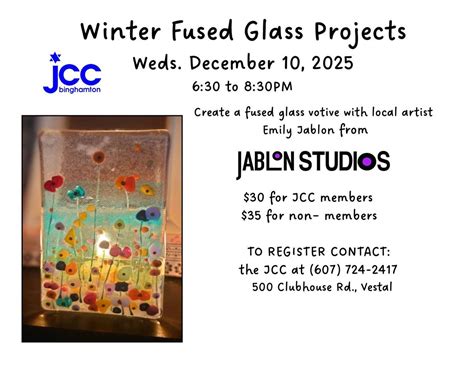 Glass Fused Votives! JCC Fundraiser!, JCC Binghamton, Bible School Park ...