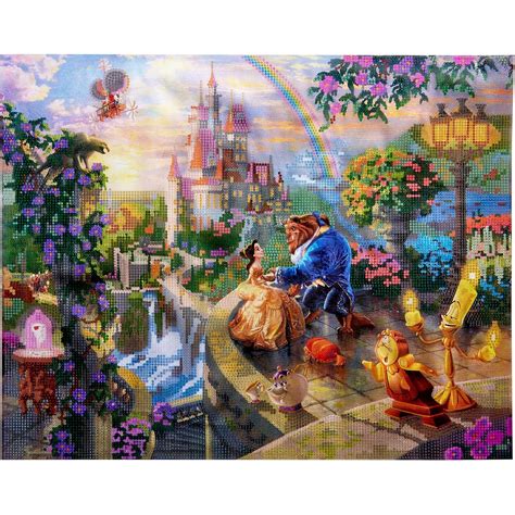 RoseArt Disney Dreams Thomas Kinkade Diamond Art - Beauty and the Beast ...