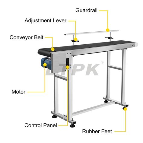 Table Heavy Duty Stainless Steel Motorized Belt Conveyor for Inkjet Coding