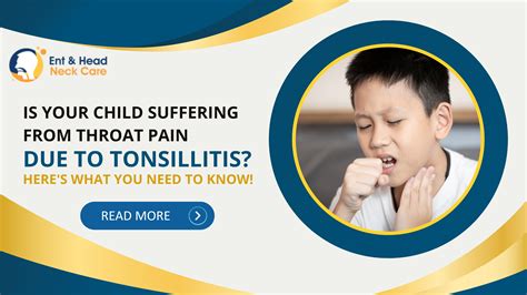 Is Your Child Suffering from Throat Pain Due to Tonsillitis? Here's What You Need to Know!