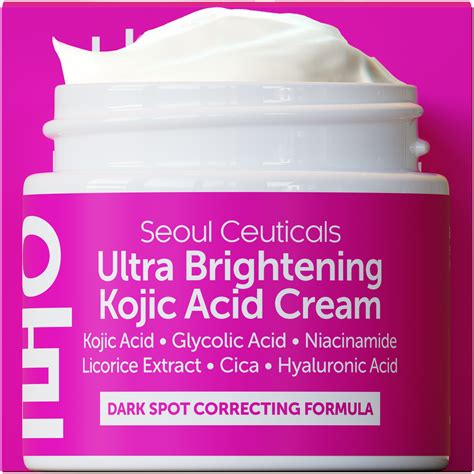 Seoul Ceuticals Korean Skin Care Ultra Brightening Kojic Acid Cream ...