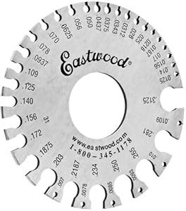 Eastwood Sheet Metal Gauge Round Dual-Sided Cable Sheet Stainless Steel ...