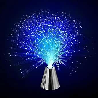 Buy ZIRAN Sensory Fiber Optic Lamp - LED Color Changing with Cone Base ...