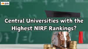Which are the Central Universities with the Highest NIRF Rankings?