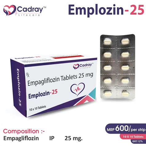 Emplozin 25 Tablet (Empagliflozin 25mg)