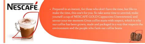 Nescafe Gold Cappuccino Unsweetened Taste Pouch, 113 Gram - Whole Bean ...