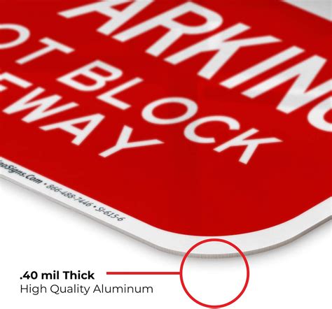 Sigo Signs 6x12 Inches No Parking Sign - Rust Free Aluminum - India | Ubuy